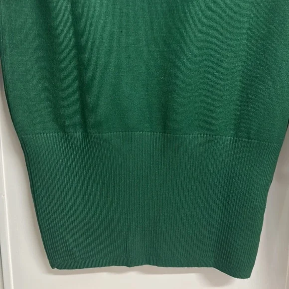 Mango sweater / jersey with stretch, U-neck and long sleeves in green! Size UK L - Picture 11 of 13